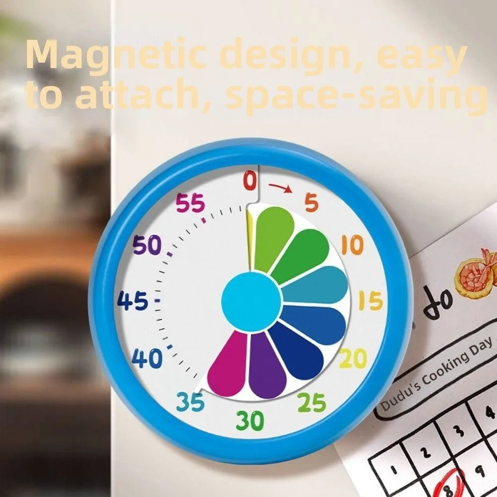 Mechanical Visual Timer Magnetic 60 Minutes Countdown Alarm Clock Self Discipline Timer Reminder Kitchen Cooking Timer Students