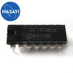 10pcs/lot CD4011BE CD4011  4011 QUAD 2-INPUT NAND GATE IC In Stock