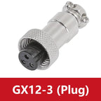 5/20PCS GX12 Connector 2/3/4/5/6/7 Pin Aviation Socket  Plug Docking Connector Male  Female Circular Connector 12mm