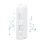 2pc Outside Inside Use Wired Curtain PIR Motion Sensor with Dip Switches Pet Immune 25KG Built-in Buzzer 70dB 24M Detection