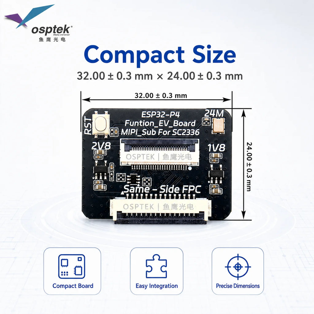 ESP32-P4 Camera Adapter Board 24Pin FPC Breakout Module MIPI CSI Interface Development Board for Vision Sensor DIY Embedded HMI