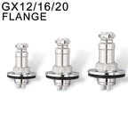 5/10 Sets GX12 GX16 GX20 Flange Butting Type Aviation Plug &Socket 2/3/4/5/6/7/8/9/10/12/14/15 Pin Male&Femal Connectors Coppe