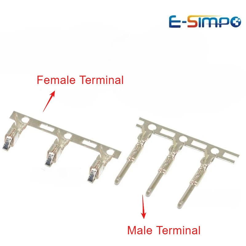 50PCS SM 2.54mm Pitch Female Male Housing SM-2P SM-2R SM2.54 2/3/4/5/6/7/8/9/10/11/12 Pin SM2.54 Plug Shell Crimp Terminals