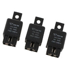 3PCS ZT607 DC12V 30A 4Pin Heavy Duty SPST Relay High Switching Capability