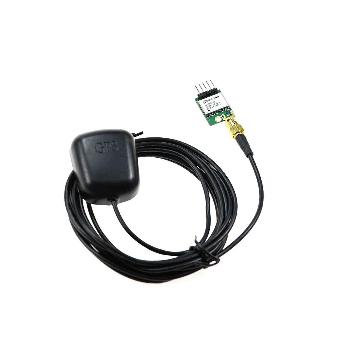 QUESCAN M10050 M10 GPS Galileo BeiDou GLONASS Module Active Antenna GNSS Receiver Arduino ESP32 GPS NMEA UBX Protocol 1-25Hz