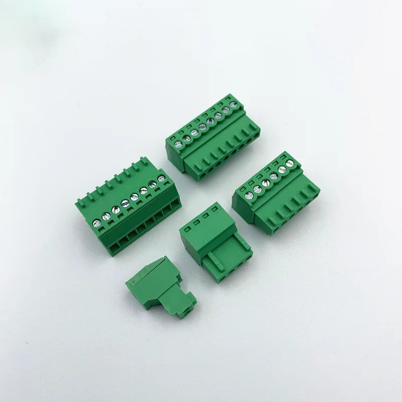 10Pairs 15EDG 2.54 mm KF2EDG PCB Screw Terminal Block Connector Right Angle/ Straight Needle Plug Pin Header Socket 2-12 Pin