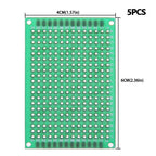 Single Sided Green PCB Prototype Board Universal Through Hole Perfboard for DIY Electronic Projects