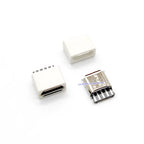 10Pcs USB Connectors Type B/Micro/Mini/USB2.0 Male Female Assembly Adapter DIY Soldering Repair Data Charging Plug Socket