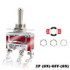 12V 3 Positions Toggle Rocker Switch ON OFF ON 2 Positions ON-ON 250VAC15A 125VAC 20A for Boat Yacht Pilot Automative Instrument
