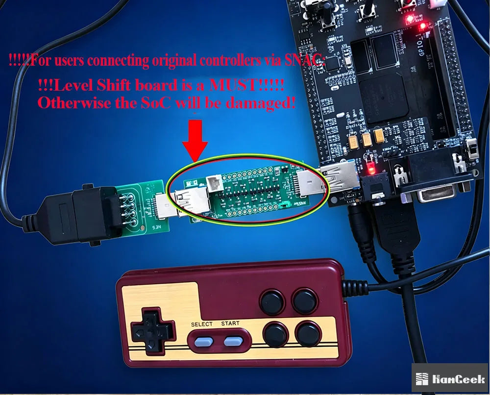 HamGeek Mini Open-source-Mister Game Console Cyclone V SoC FPGA Development Board with 32GB TF Card for Retro Games