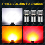 2/4/6/8/10 PCS 1000LM 1156 BA15S 1157 BATY15D P21W P21/5W LED Bulbs 12V 3030-10SMD 6500K White Amber Red Car Turn Signal Lights