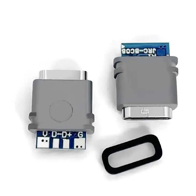 Waterproof USB 3.1 Type C Female Socket 2 Or 5 Or 10 Pcs 4PIN 5A Connector Double 5.1K Resistor Charging And Data Transmission