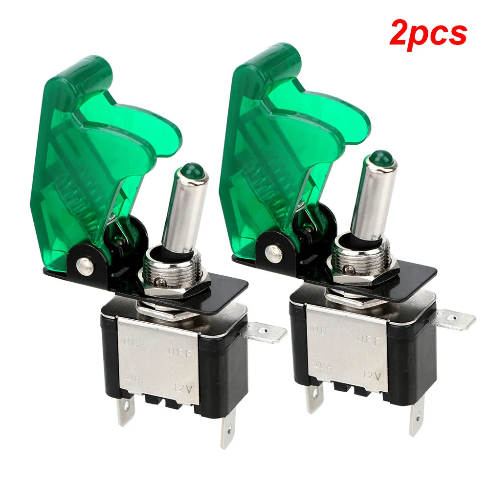 12V SPST Toggle Rocker Switch LED Light for Ignitions Boost Marine Boat Racing Car Switch Light Toggle Truck Trailer Accessories