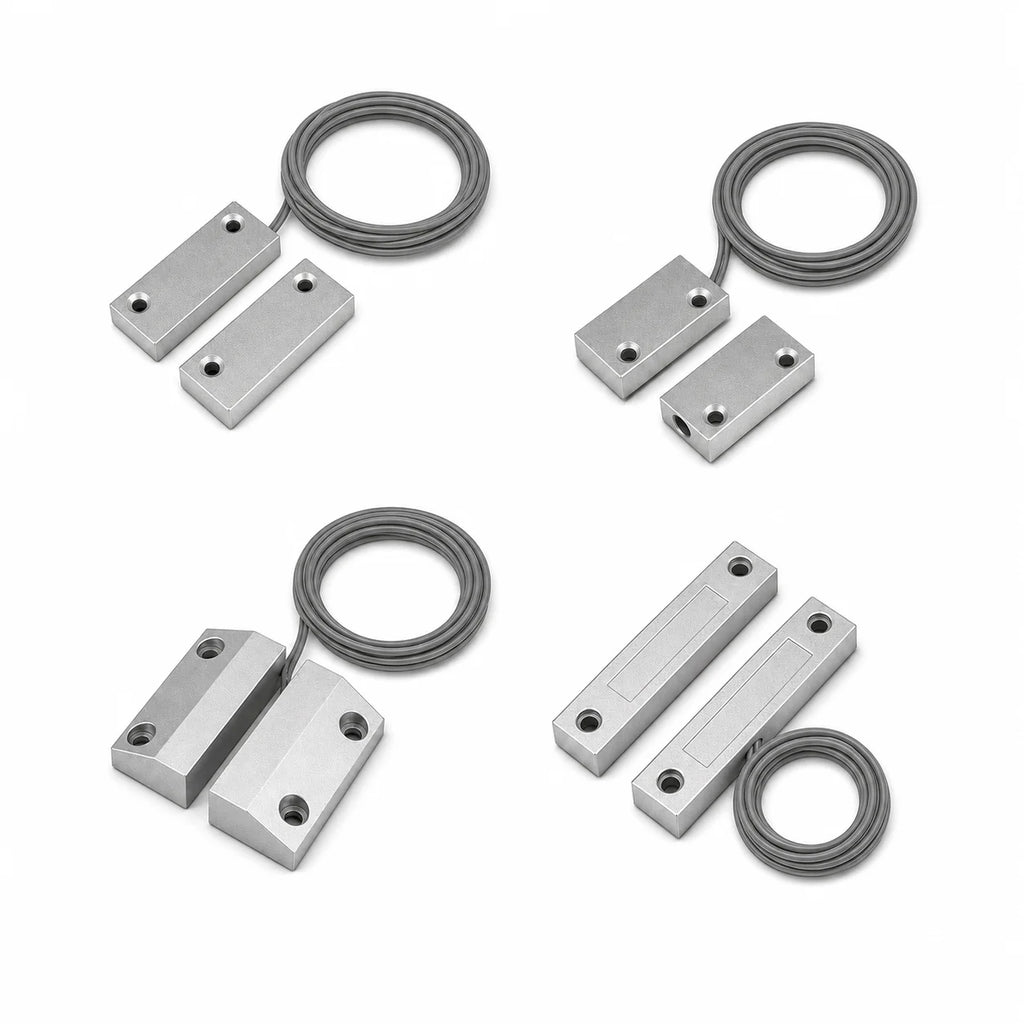 2 Pairs MC-51 MC-52 MC-56 MC-58 Wired Magnetic Door Window Contact Sensor NC NO Reed Switch for Metal Gate Security Alarm System