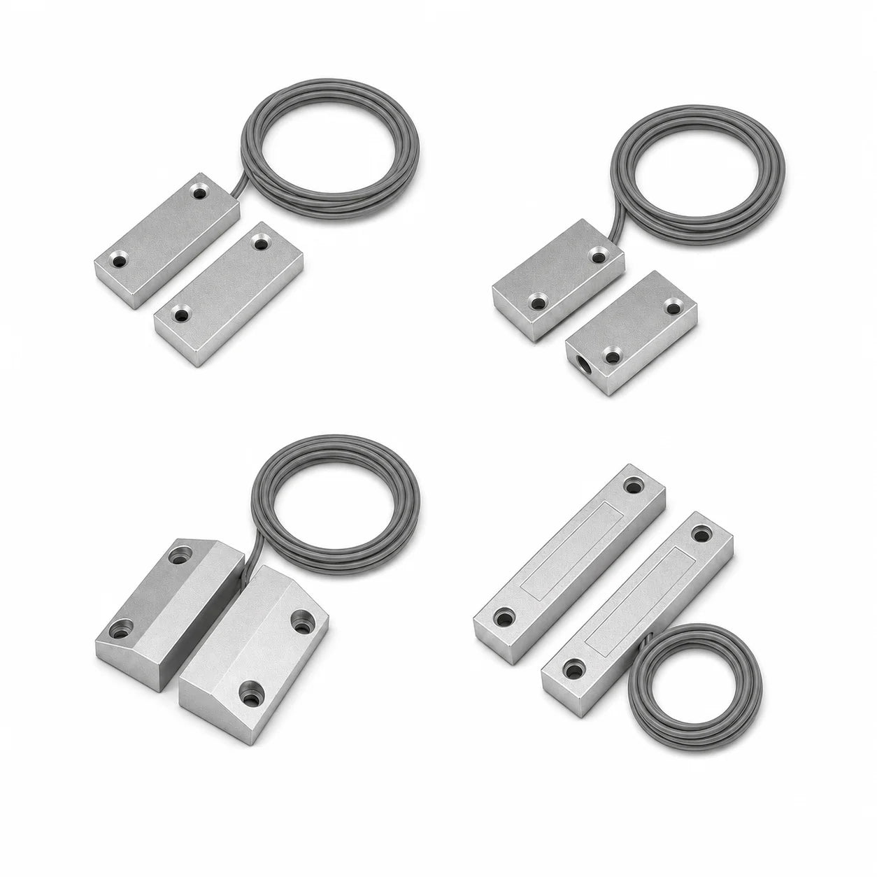 2 Pairs MC-51 MC-52 MC-56 MC-58 Wired Magnetic Door Window Contact Sensor NC NO Reed Switch for Metal Gate Security Alarm System