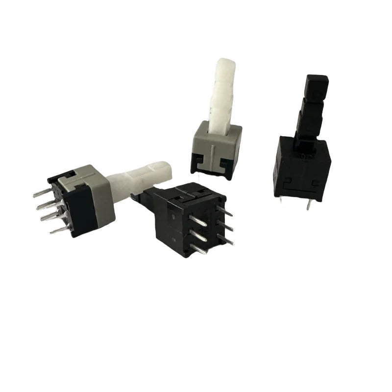 10pcs Free shopping 8.5*8.5 mm 6 Pin Mini Self-locking/Momentary Push Button Switch DIP DPDT Multimeter switch