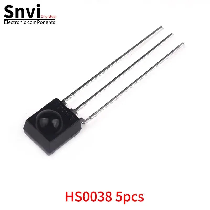 Snvi 5PCS Universal IR Infrared Receiver VS1838B CHQB HS0038 TL1838 VS1838 1838 HX1838 VS0038 Remote Receiver Tube