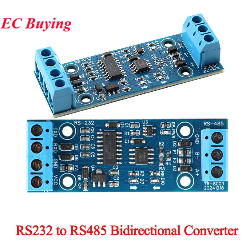 5pcs/1pc RS232 to RS485 Bidirectional Converter RS-232 Turn 485 Level Communication Protocol Serial Port Conversion Board Module