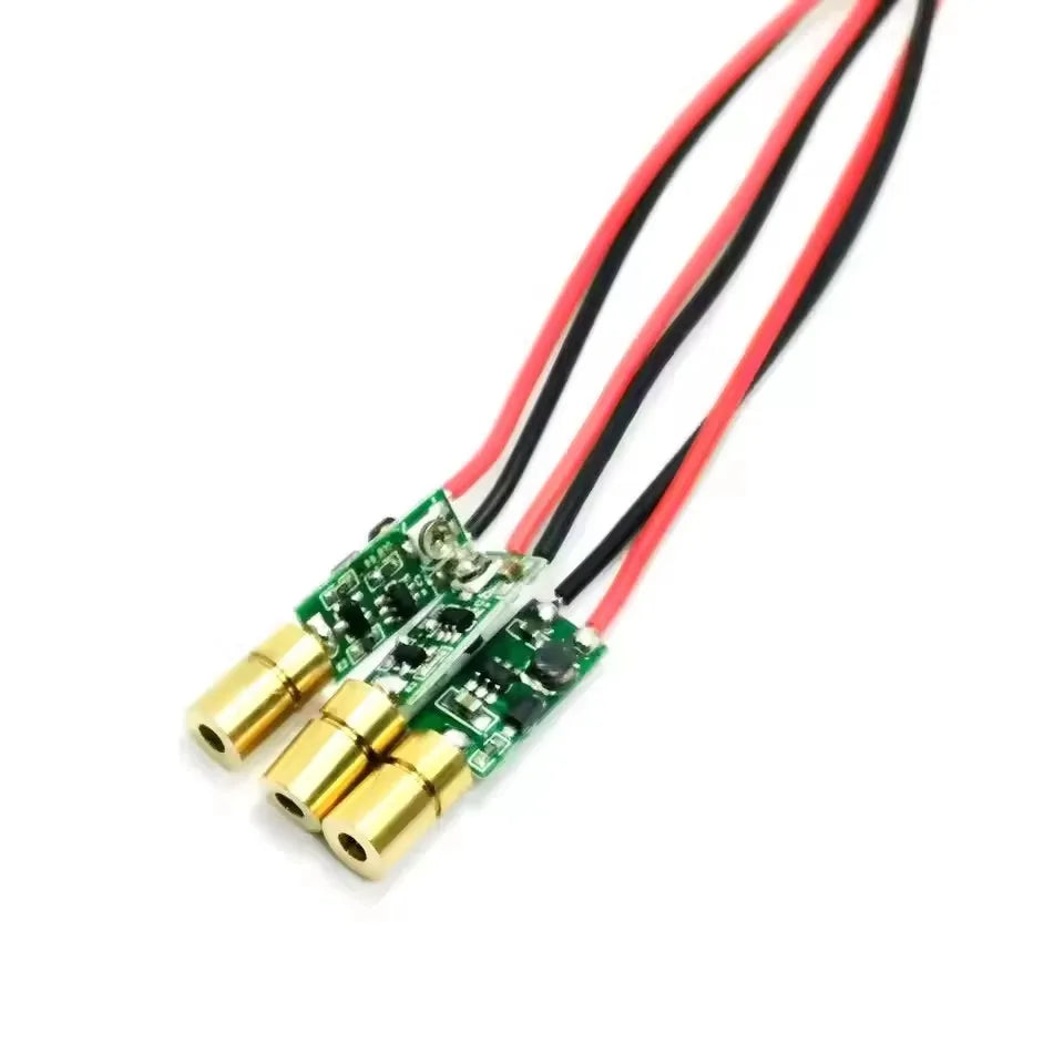 3pcs Mini 5mW 520nm 450nm 650nm Dot Light Brass Laser Diode Module Positioning Red Green Blue LED