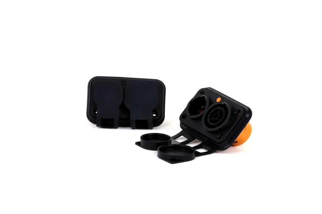 Waterproof True Locking 3Pin Powercon Male/Female Plug Connector In&Output NAC3FX-WP Coupler Panel Mount Chassis Socket Adapter