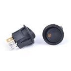 4Pcs 12V 20A Round Rocker Switch ON/Off LED Light Car Marine Boat Dot Toggle