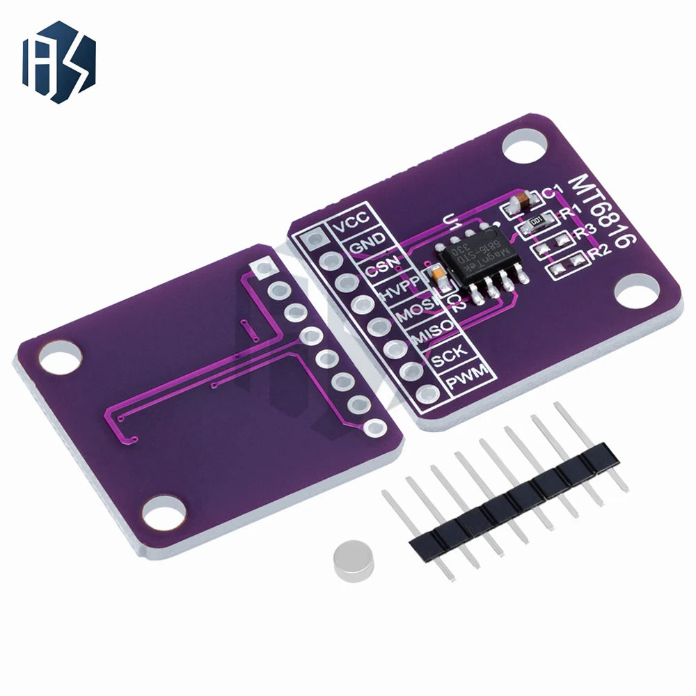 MT6816 High-Speed and High-Precision Magnetic Encoder Magnetic Induction Angle Measurement Sensor Module