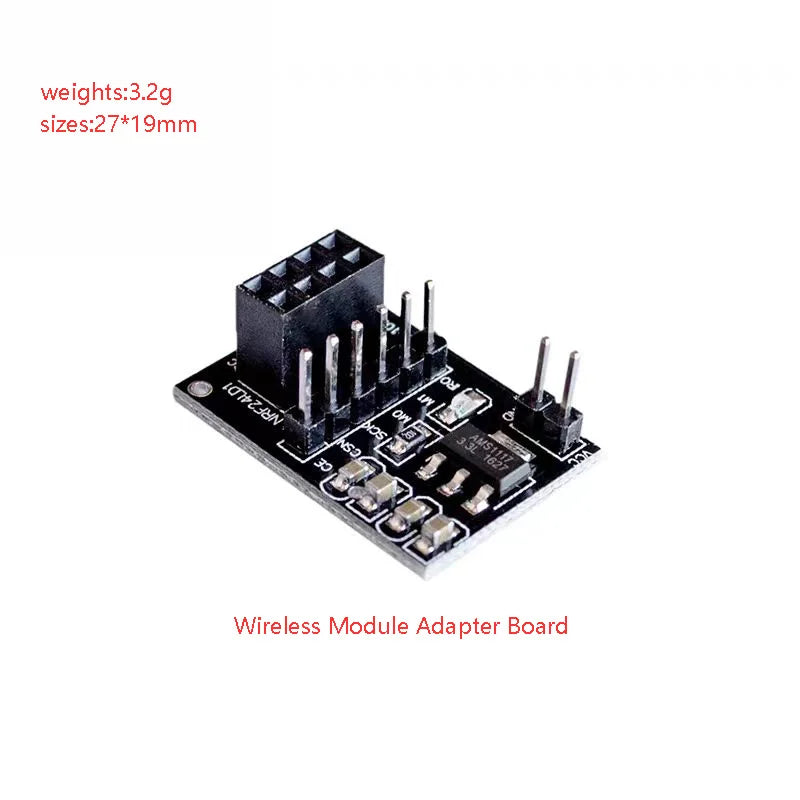 NRF24L01+ wireless data transmission module 2.4G / the NRF24L01 upgrade version 2Mbit/s NRF24L01 Socket Adapter plate Board