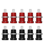 QSS 10pcs 4mm Safety Banana Socket Panel Socket Banana Plug Jack Electrical Connector Tool
