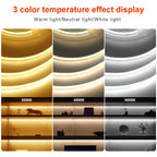 Super Bright USB DC5V COB Led Light Strip 320LED/m High Density Flexible Linear Lighting Warm/Natural/White 50cm 1m 2m 3m 4m 5m