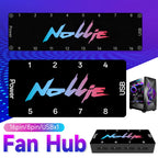 Nollie SignalRGB OpenRGB Universal 5V 3PIN ARGB Controller 8 Way Addressable ARGB Splitter HUB For Computer Case Fan Light Strip