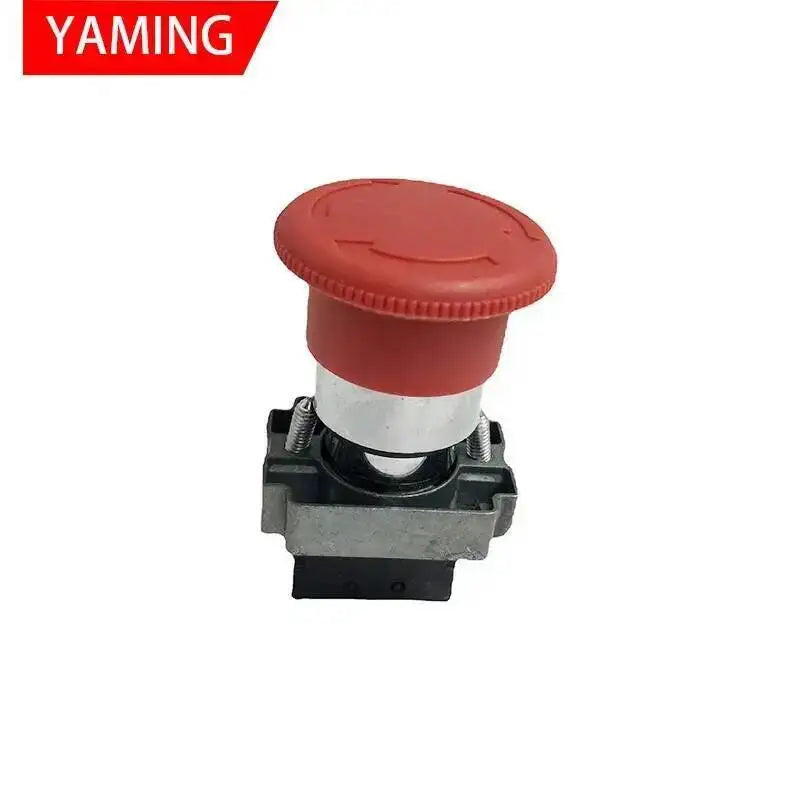 10A 22mm Mushroom Red Round Head Power Emergency Stop Push Button Switch 1NC Normally Close XB2-BS542
