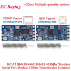 20Pcs/1pc HC-12 433Mhz SI4438 SI4463 Wireless Serial Port Module 1000m UART 3.3V/5V TTL Level With Antenna Bluetooth-compatible