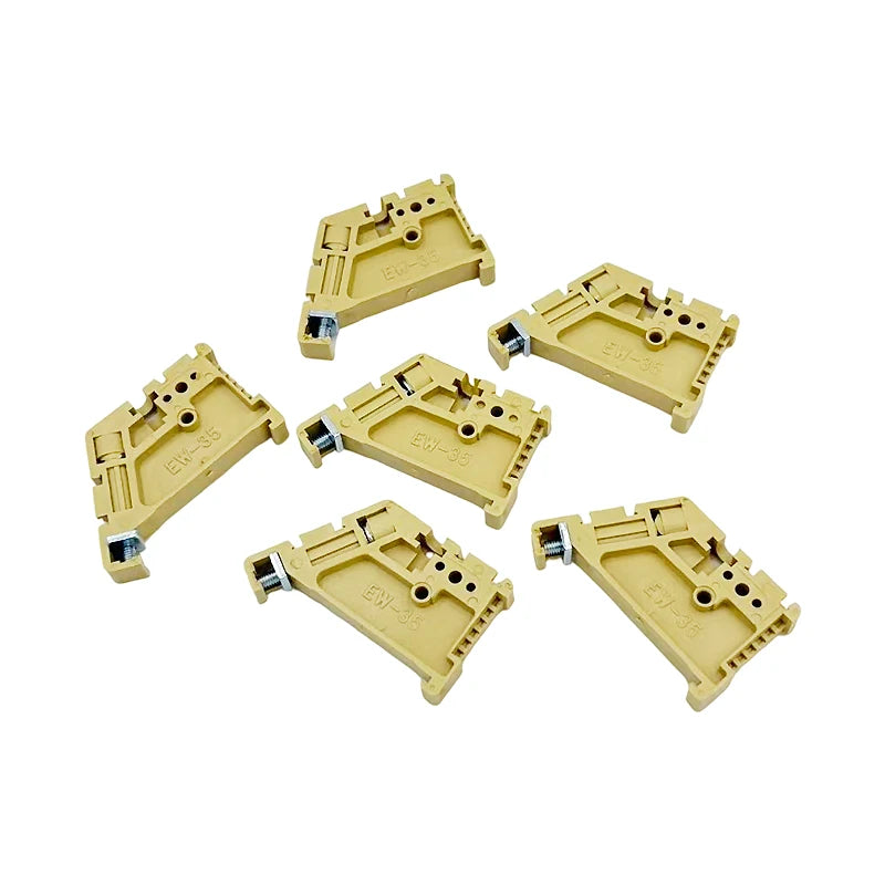 EW-35 DIN Rail Terminal Block Universal Crimping Terminal Block Gray/Brown/White Electrical Accessories 10 20 50 Pieces