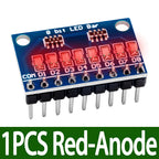 BS 3-24V 8 Bit Blue/Red Common anode/cathode LED indicator Module Breadboard kit Board for MCU ARM 3d printer for UNO MEGA2560