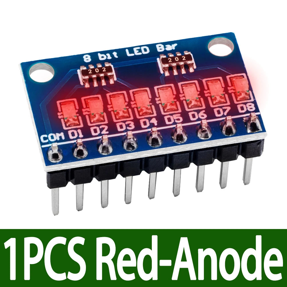 BS 3-24V 8 Bit Blue/Red Common anode/cathode LED indicator Module Breadboard kit Board for MCU ARM 3d printer for UNO MEGA2560
