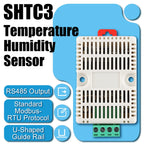 SHTC3 Temperature Humidity Sensor 35MM DIN Tracks Output RS485 Modbus Protocol Industrial Sensors Monitor Transmitter 5Pin