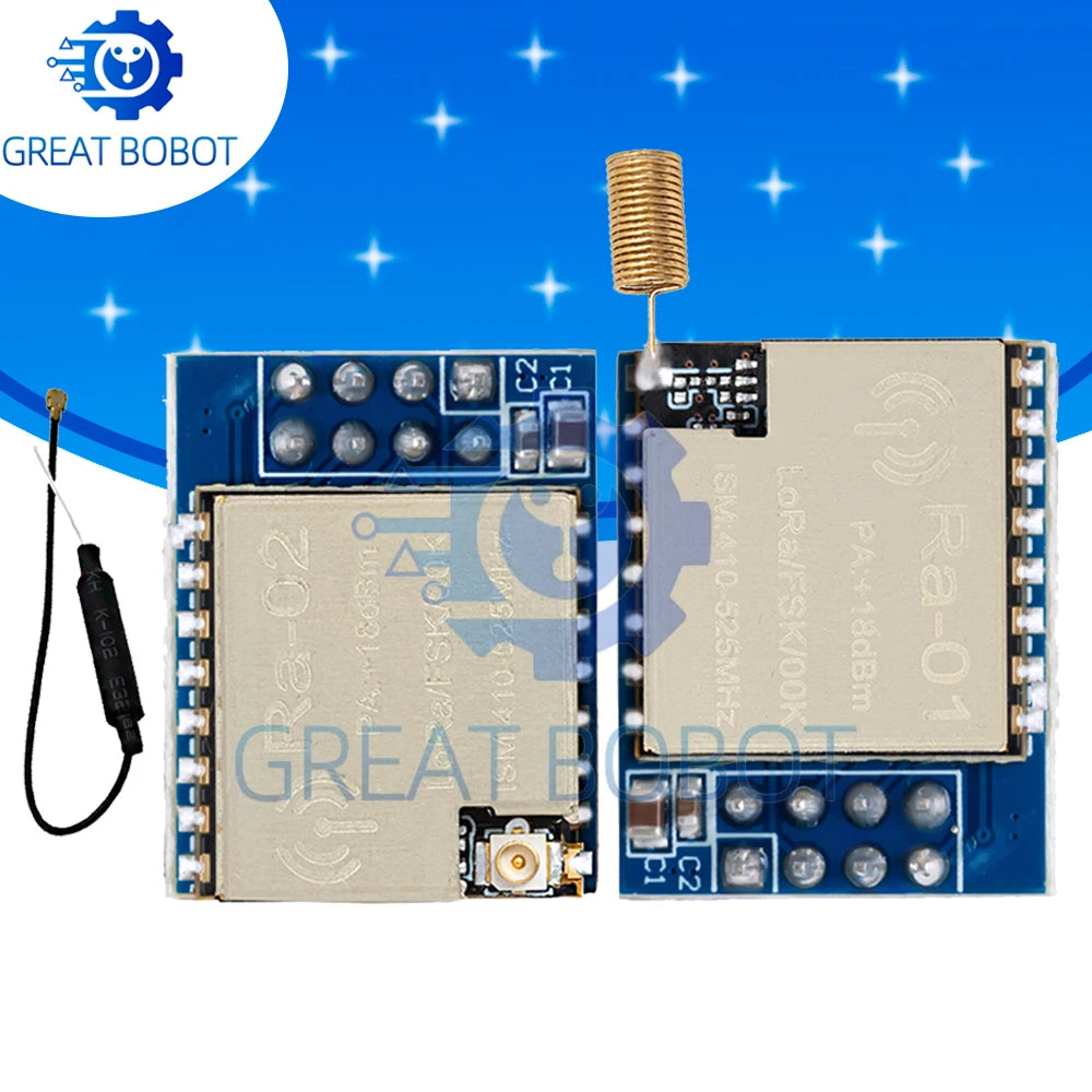 LoRa SX1278 RA-01 RA-02 Spread Spectrum Wireless Module 433MHz Wireless S erial Port SPI Interface with Antenna for arduino