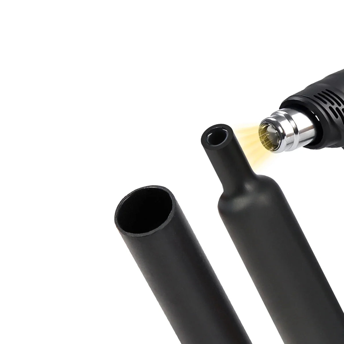 Black 2/5M 3:1 Heat Shrink Tube With Glue Diameter 1.6 ~ 19.1mm Dual Wall Polyolefin Insulated Adhesive Lined Shrink Wrap Sleeve