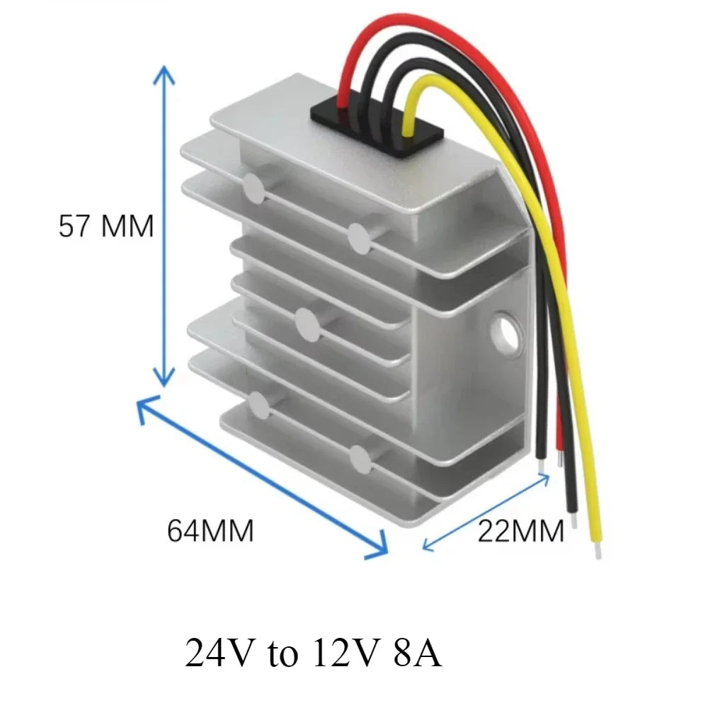 24 Volt to 12 Volt Step Down 24V to 12V 5A 8A 10A 20A Buck Module DC Converter Voltage Regulator for Cars Solar RoHS CE