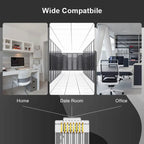 ZoeRax RJ45 Cat6A Cat6 Cat5e Pass Through Connector Gold Plated 3 Prong 8P8C Modular Plug for UTP/STP Stranded Ethernet Cable
