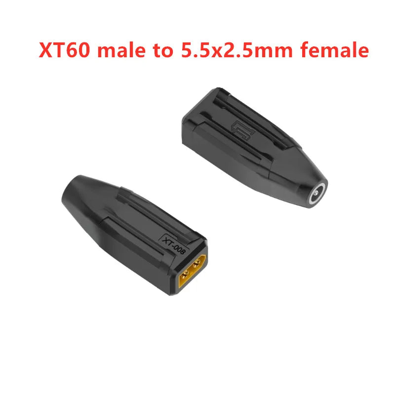 XT60 Male Female to EC5 Female Plug Type-c DC Male Female No Wire Connector Plug Adapter 55*25 5521 7406 7909 to XT60 Connector