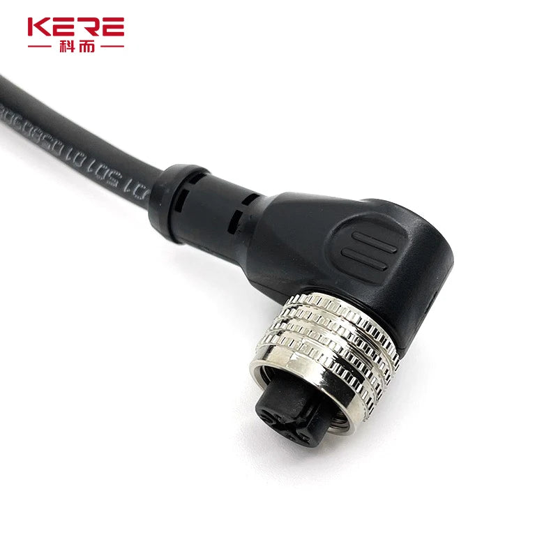 M12-4/5/8/12Pin Sensor Connector Cable Proximity Switch Plug NPN PNP Elbow 4Holes 5Holes 4Pins 5Pins Aviation Plug with 2m Wire