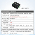 RS485 To Ethernet Serial Port Server COJXU NE2-D11 DC 8-28V TCP/UDP Modbus MQTT HTTP DNS FOTA Remote Up DIN Rail Installation