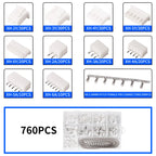 YICHENG 2.54mm Dupont Connector Kit with Ratcheting Wire Crimping Tool,Male Female Pins, Headers & Ribbon Cable