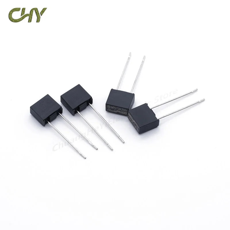 10Pcs/Lot T1A/2/3.15/4/5/6.3/8A/10A/15A/16A/20A 250V MTS Black Square Slow Blow Current Encapsulated  Fuse 8MM（L）*4MM(W)*7MM(H)