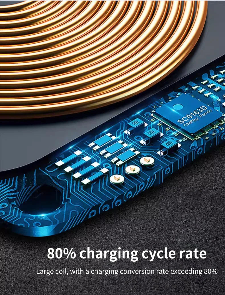 MINI Wireless Charger Station with Cooling Hole for iPhone 17 16 Pro Max 15 14 13 12 Samsung Xiaomi Pro Max Fast Charging Pad