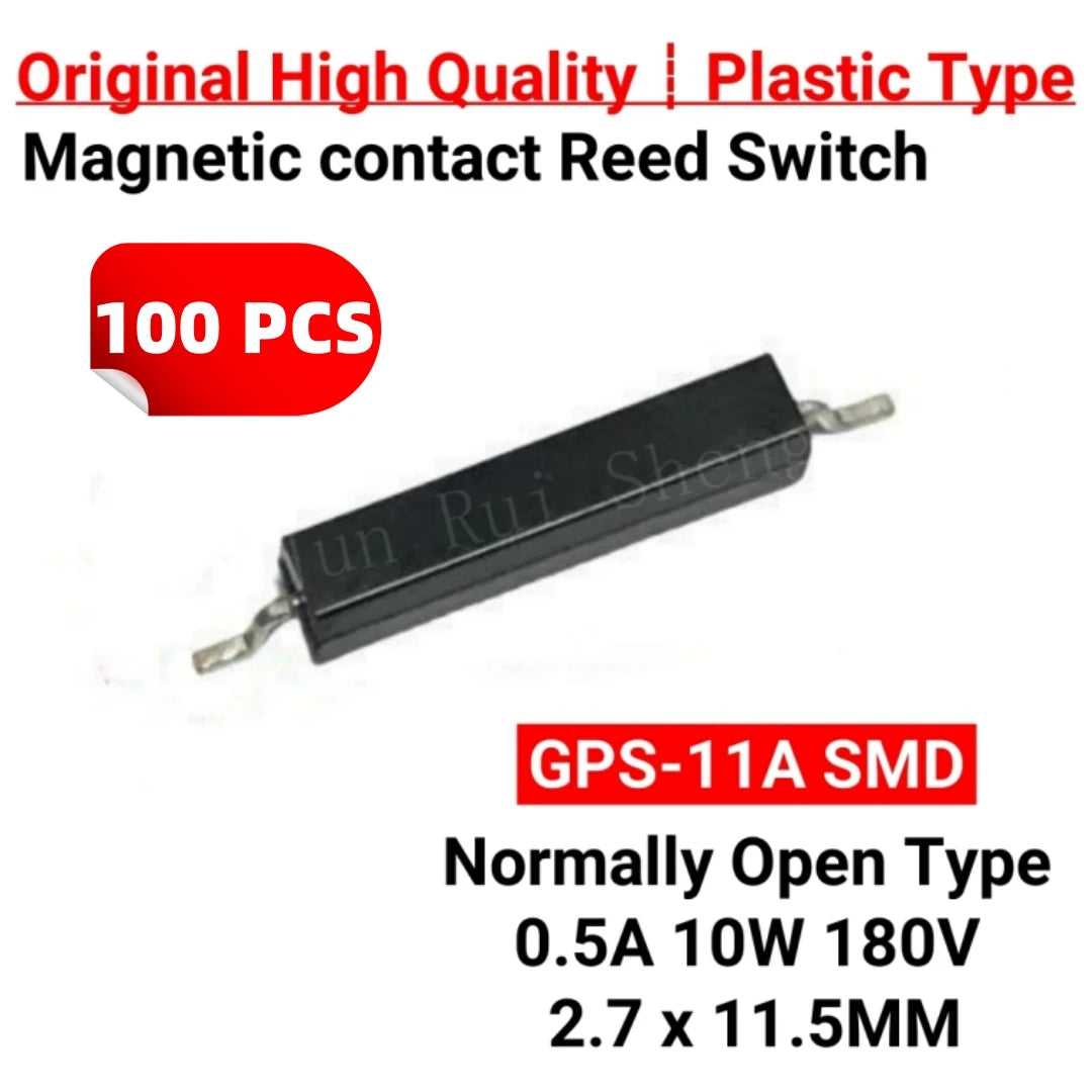 100PCS Plastic Magnetic Contact Reed Switch GPS-16A/16B/14A/14B/11B/11A SMD Normally Open Normally Closed NO NC Induction Sensor