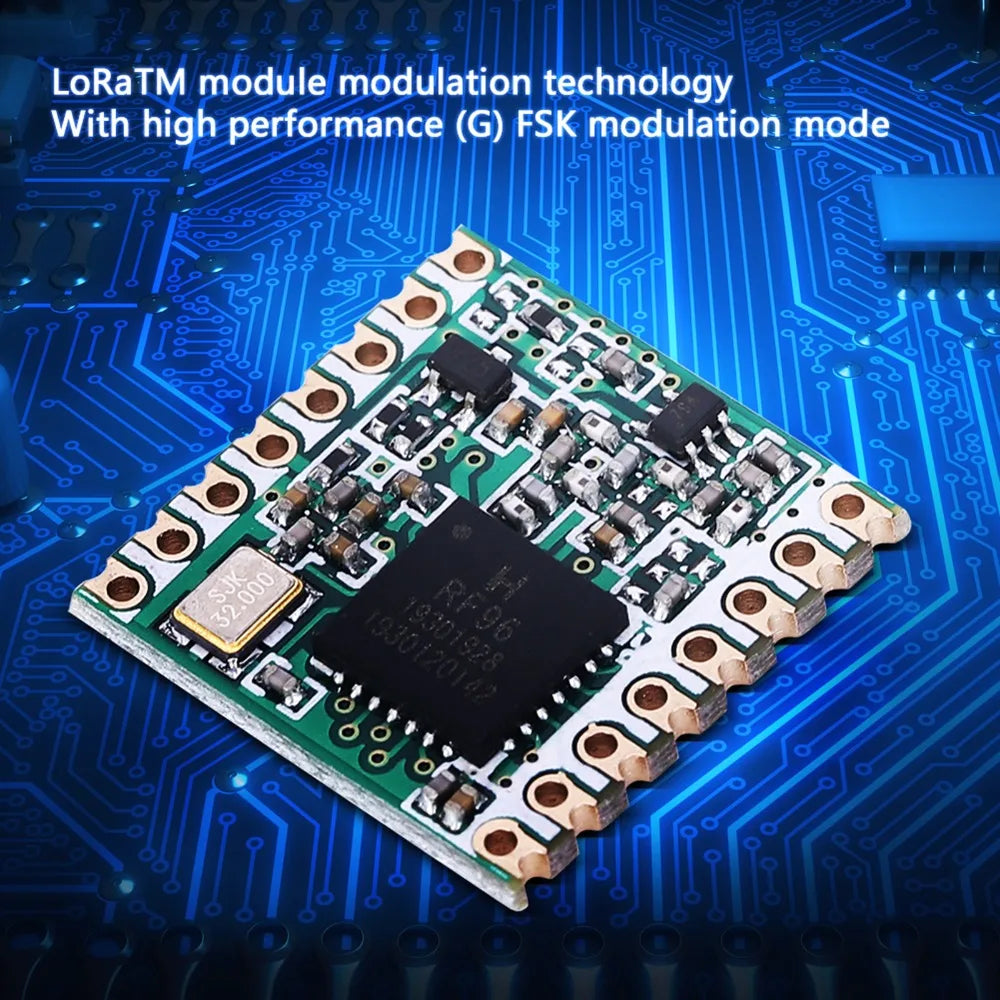 RFM95-915MHz Wireless Transceiver Module RF96 Chip RF95 RF95W LoRaTM Module Ultra Long Range Remote Communication Module