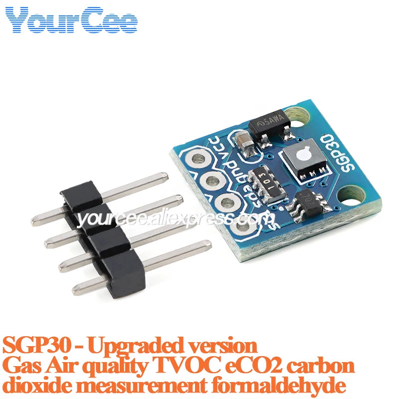 10pcs/1pc SGP30 SGP40 SGP41 Gas Air Quality Sensor Module TVOC ECO2 Carbon Dioxide Measurement Formaldehyde Air Detector