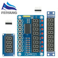 TM1637 4 Bits/TM1638/MAX7219 8 bit Digital LED Display Module 7 Segment 0.36Inch Clock RED Anode Tube Four Serial Driver